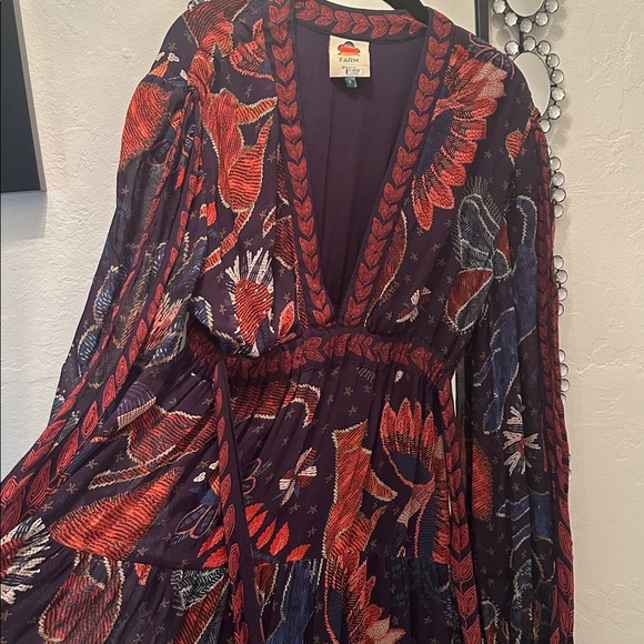 FARM Rio Tropical Shine Maxi Dress, Size Small - EUC - Picture 4 of 8